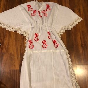 Floral Mexican dress.